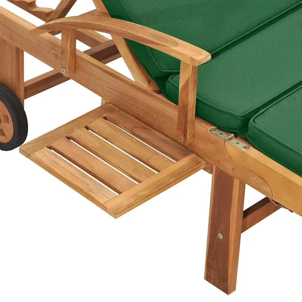 Teak Sun Lounger for Outdoors