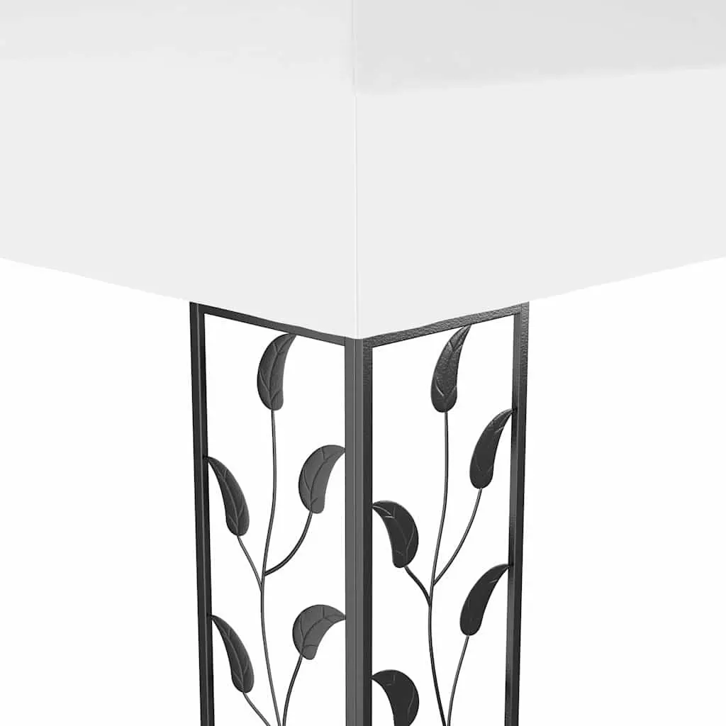Gazebo White 3x4 m Double Roof Outdoor Garden Canopy Sunshade Shelter