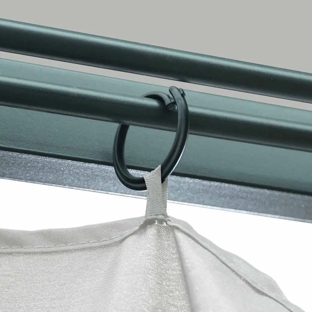 Gazebo Cream 300x300 cm Outdoor Canopy Pavilion with Curtains and Mesh Screens