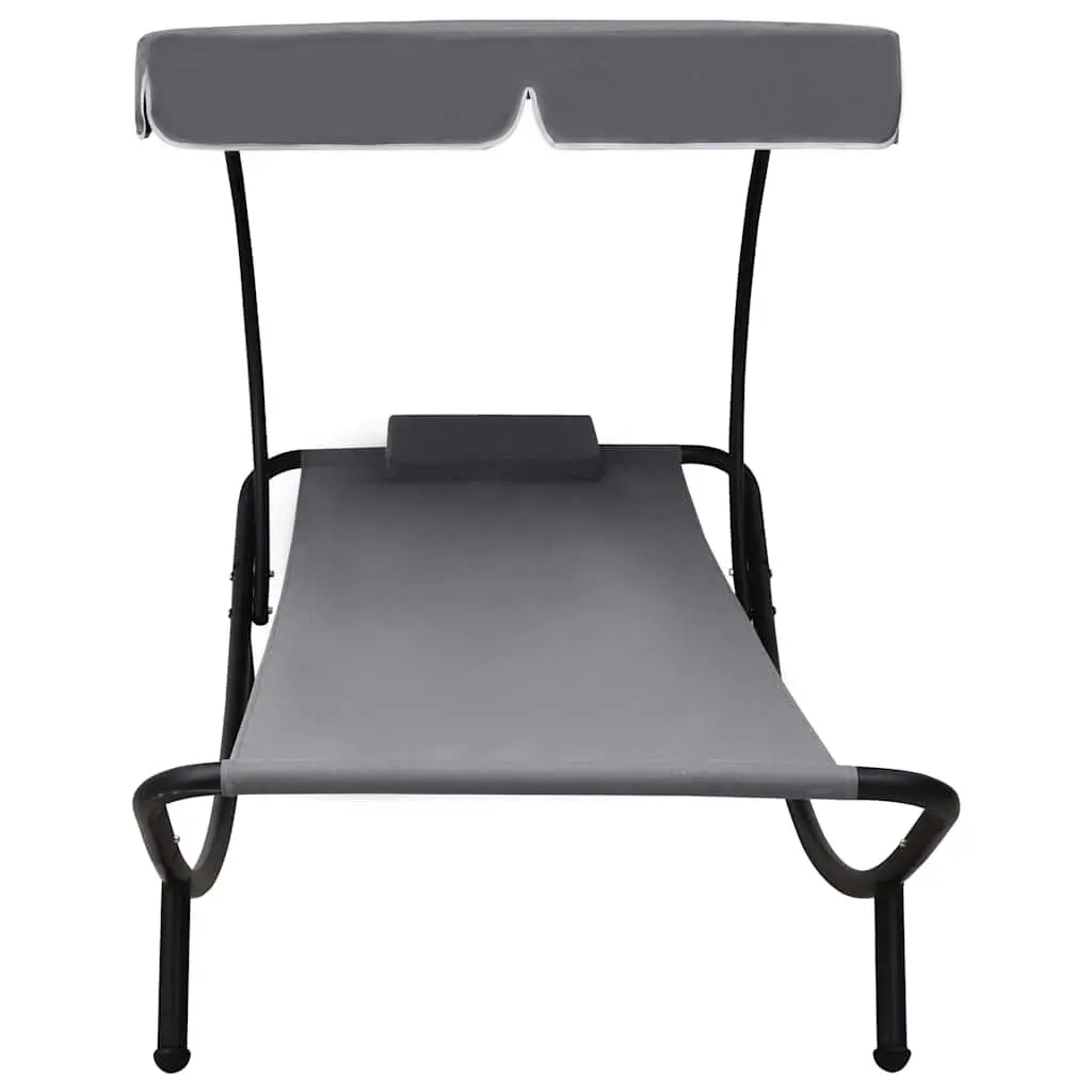 Sun Lounger Bed with Canopy