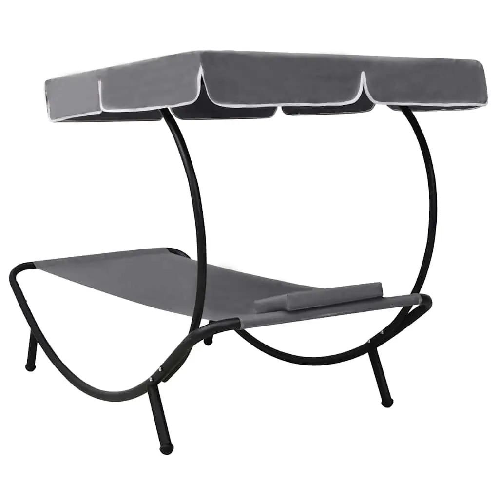 Sun Lounger Bed with Canopy