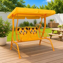 Kids Swing Bench with Canopy: Strong and Stylish