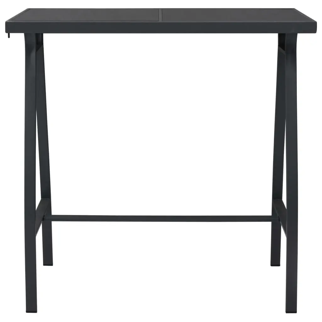 Black Garden Bar Table with Easy Assembly