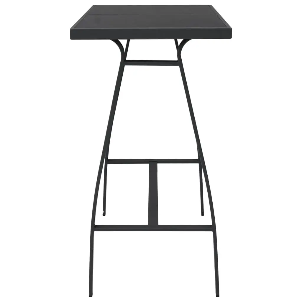 Black Garden Bar Table with Easy Assembly