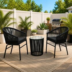 3-Piece Outdoor Bistro Lounge Set