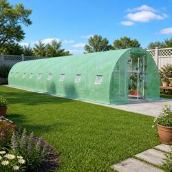 Compact 45 m² Greenhouse with Easy Assembly