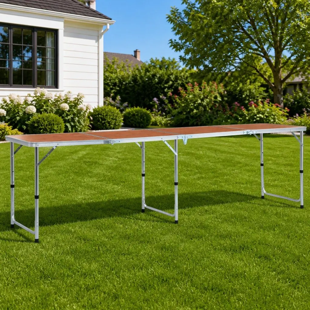 Camping Table with Adjustable Heights for Convenience