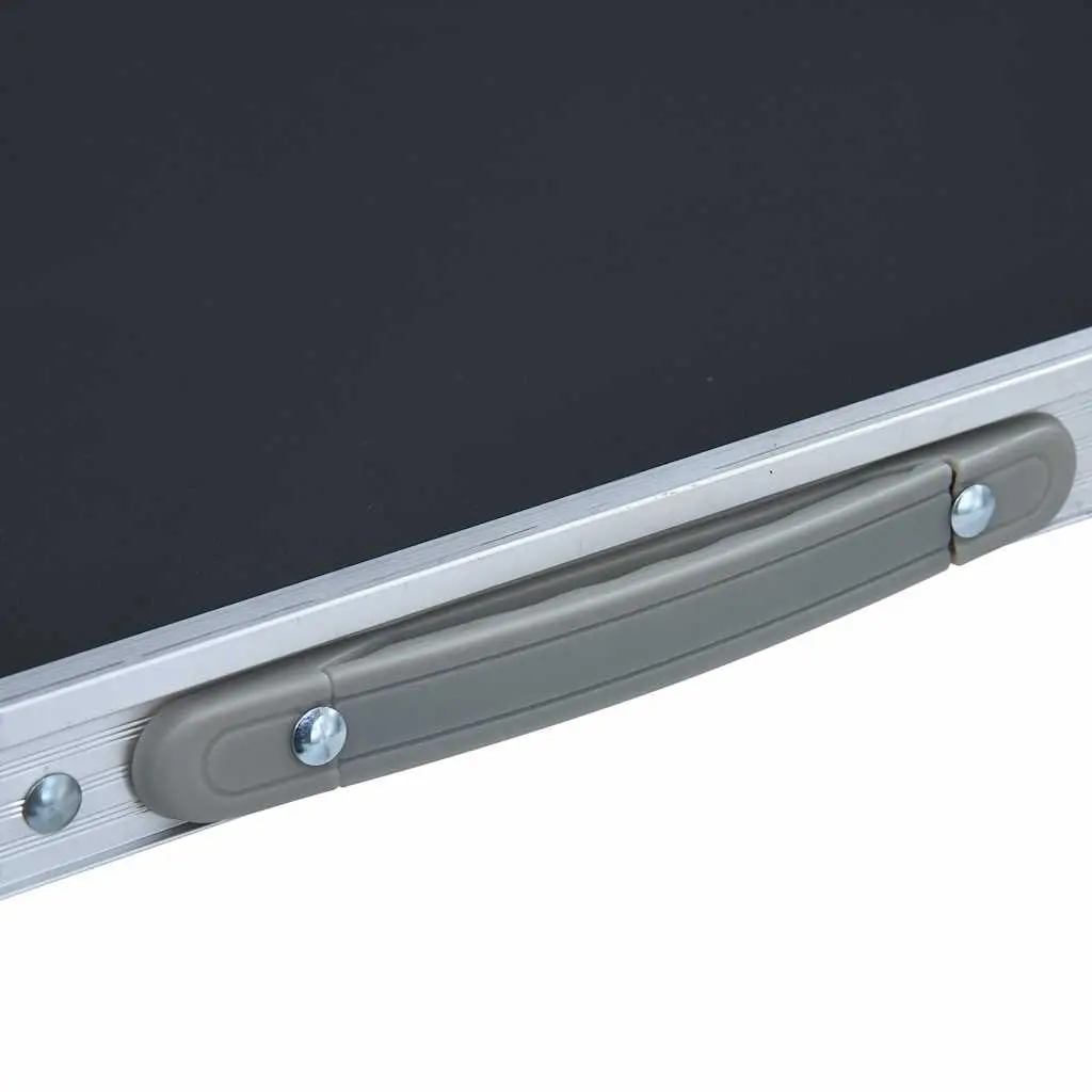 Folding Camping Table Grey Lightweight Portable Outdoor