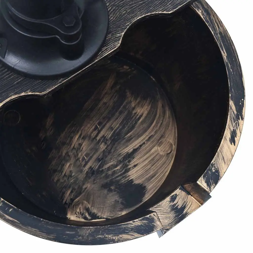 Garden Water Fountain Brown Outdoor Patio Decor Rustic