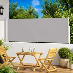 Concise Side Awning 100x300 cm Grey Sunshade Solution