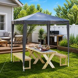 Compact 2x2m Party Tent with Steel Frame