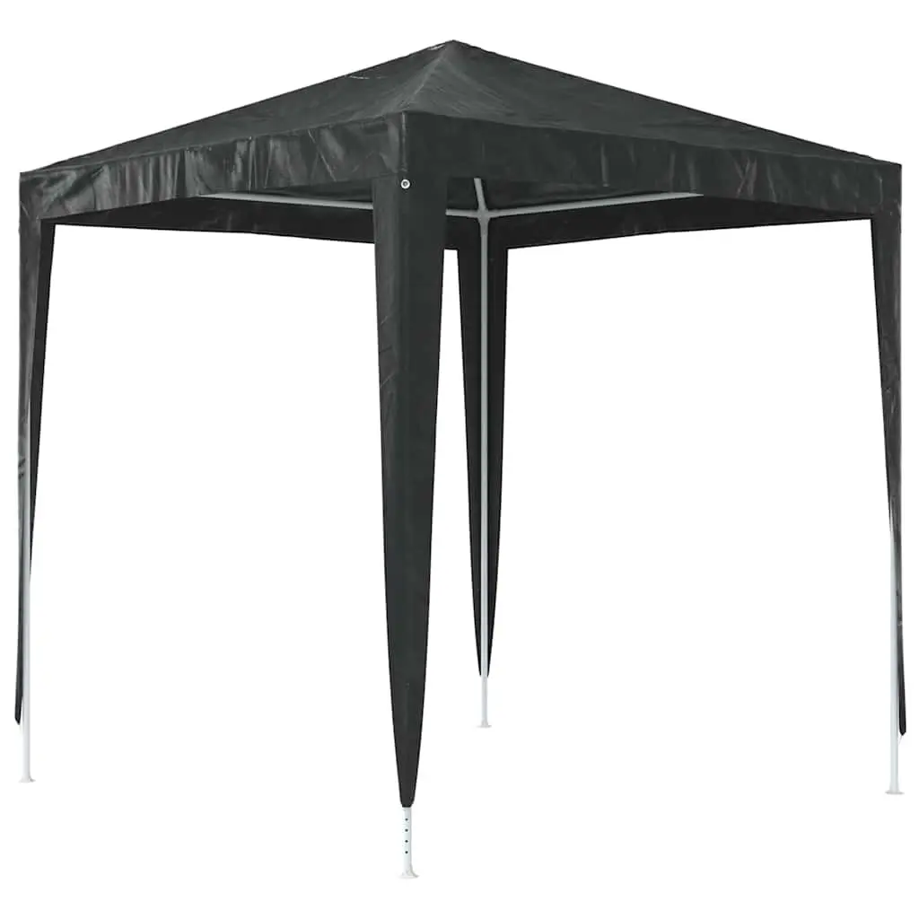 Party Tent Anthracite 2x2m Heavy-Duty Steel Frame Outdoor Gazebo Canopy