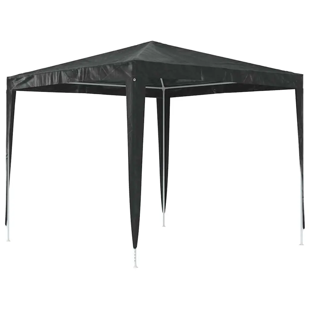 Party Tent Anthracite 2.5x2.5m Portable Outdoor Canopy Gazebo for Garden Weddings Events