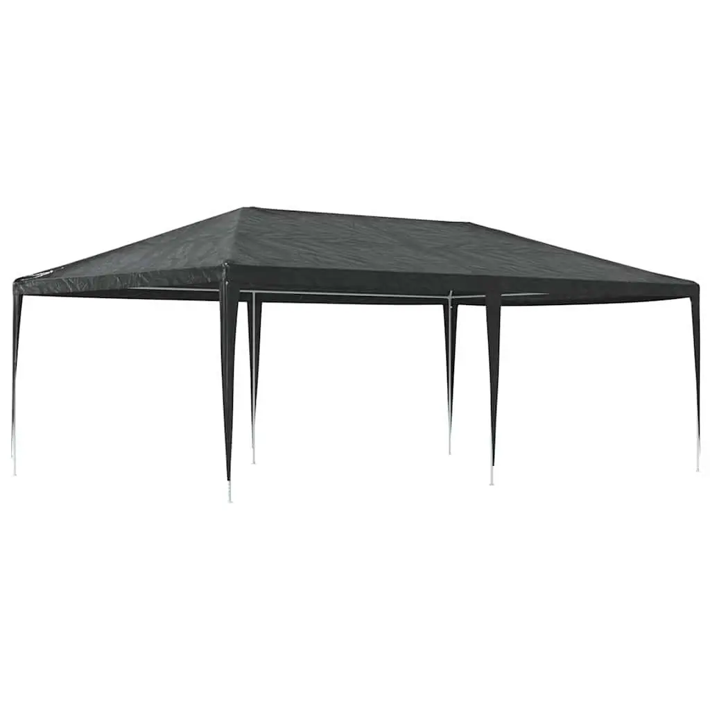 Party Tent Anthracite 4x6 m UV and Water Resistant Canopy Gazebo Garden Shelter