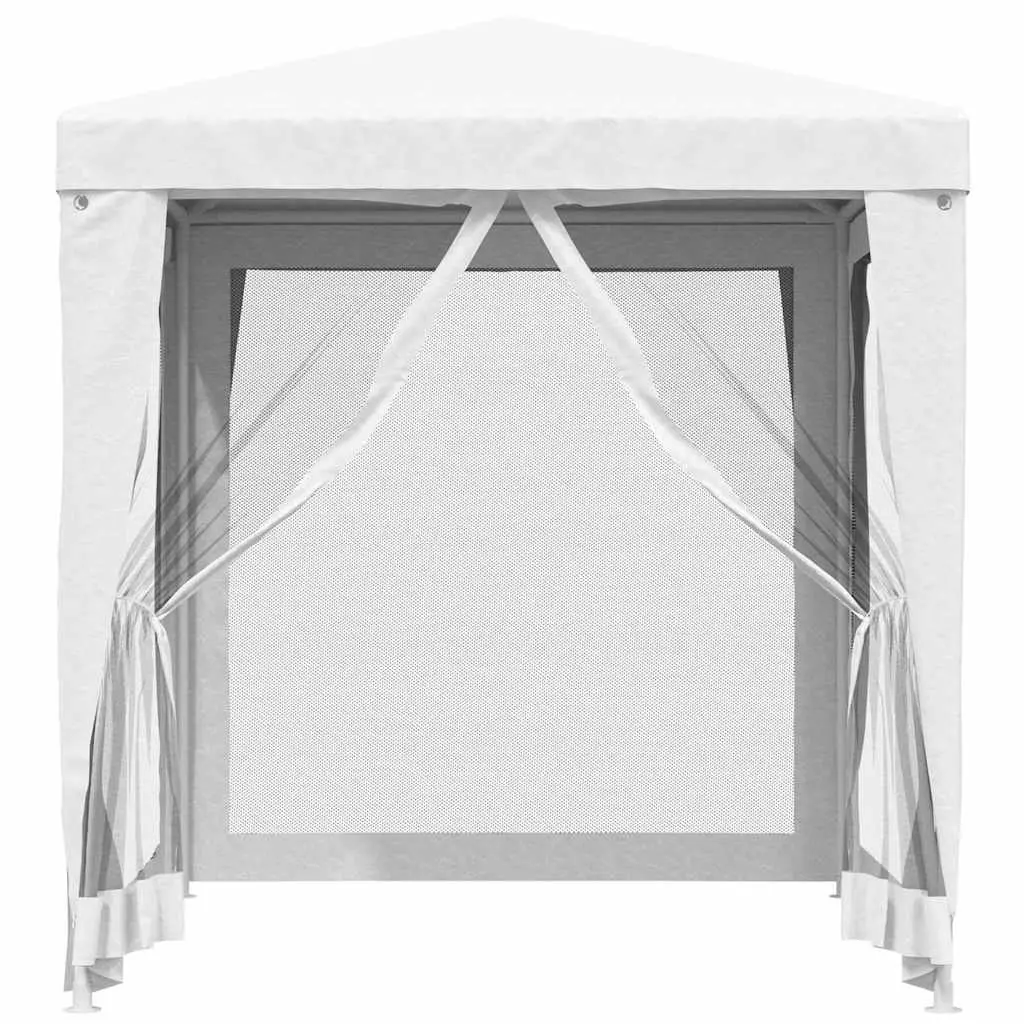 Party Tent White 2x2m Mesh Sidewalls Outdoor Gazebo for Events Weddings