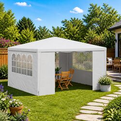 4x4m White Gazebo Tent
