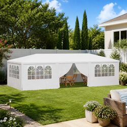 4x9m Outdoor Party Tent with Side Walls and Zippered Door