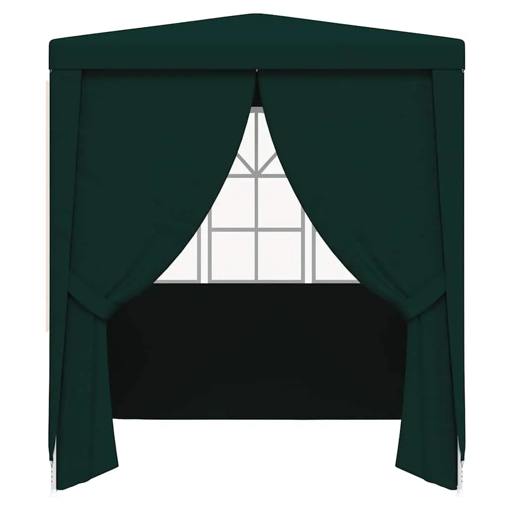 Party Tent Green 2.5x2.5 m Outdoor Garden Canopy Gazebo with Side Walls