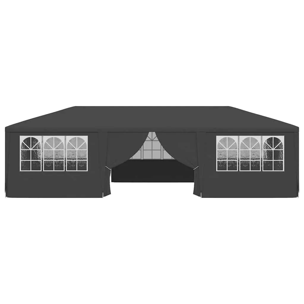 Party Tent Anthracite 4x9 m Outdoor Canopy Gazebo with Side Walls and Door