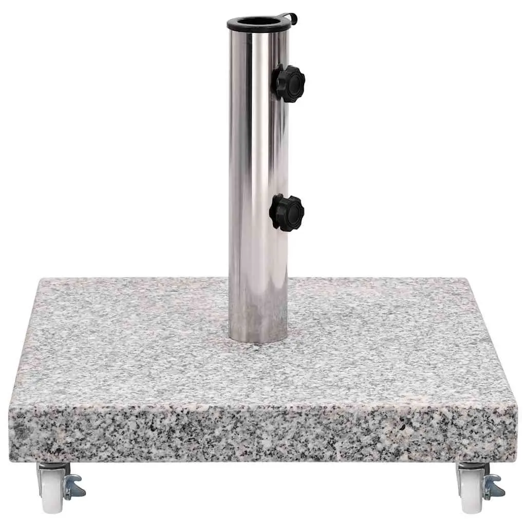 Parasol Base Grey 30kg Square Granite Outdoor Umbrella Holder Weight Plate