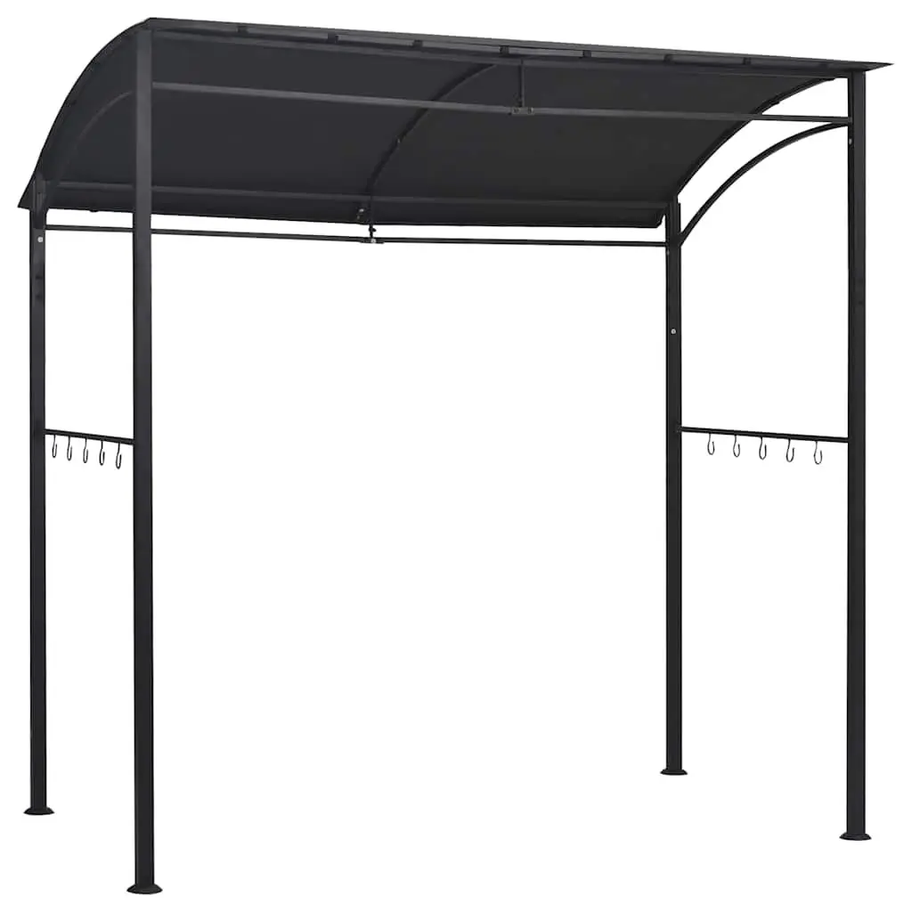BBQ Gazebo Anthracite 215x150x220 cm Steel Frame Weather Resistant