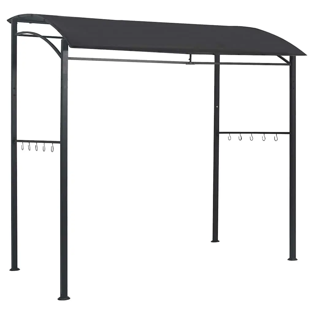 BBQ Gazebo Anthracite 215x150x220 cm Steel Frame Weather Resistant
