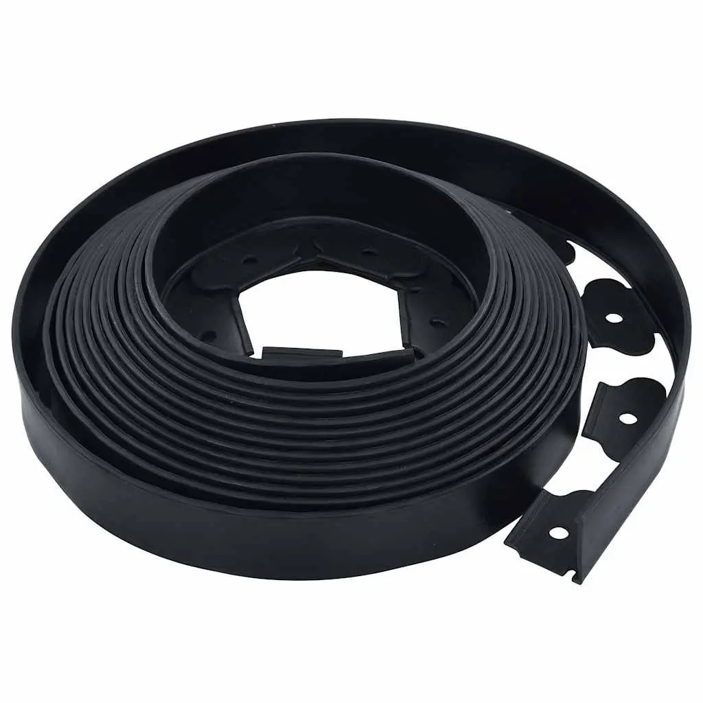 Garden Lawn Edging Border 10m Flexible Landscape Black Yard Patio Driveway