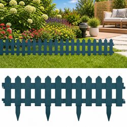 Garden Lawn Edging Borders 25 Pieces 10m Green Outdoor Fence Landscaping Edger