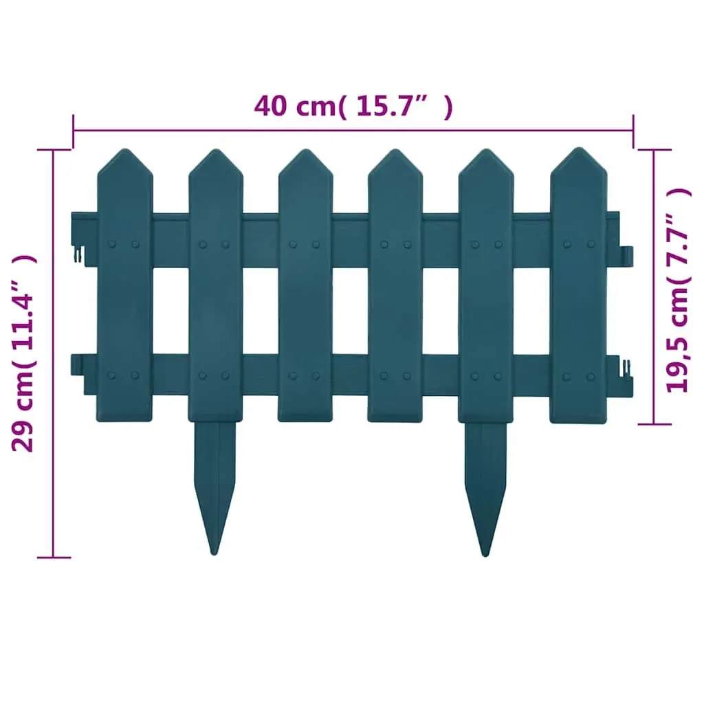 Garden Lawn Edging Borders Green 10m Modular Weather Resistant Outdoor Fence