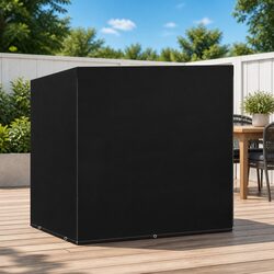 Outdoor Swing Bench Cover 135x105x175cm Black Protective Furniture Shelter