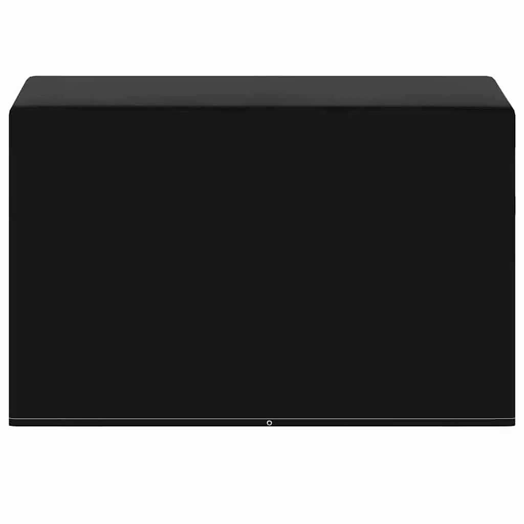 Outdoor Swing Bench Cover Black 135x105x175cm Water-resistant UV-resistant Polyethylene