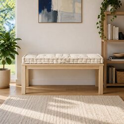 Beige Cushion for Relaxation Inside and Outside