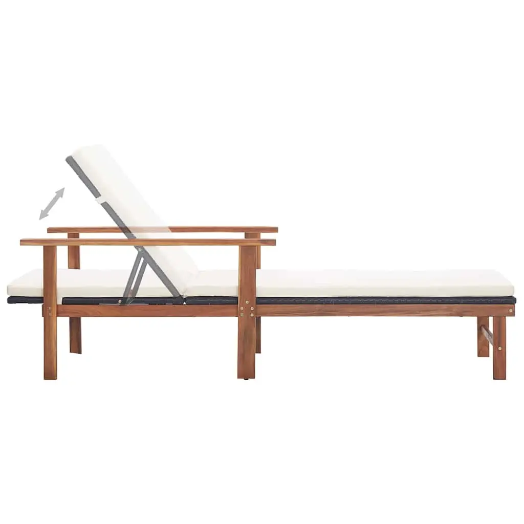 Sun Lounger with Cushion