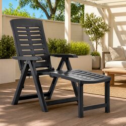 Compact Folding Sun Lounger for Your Patio