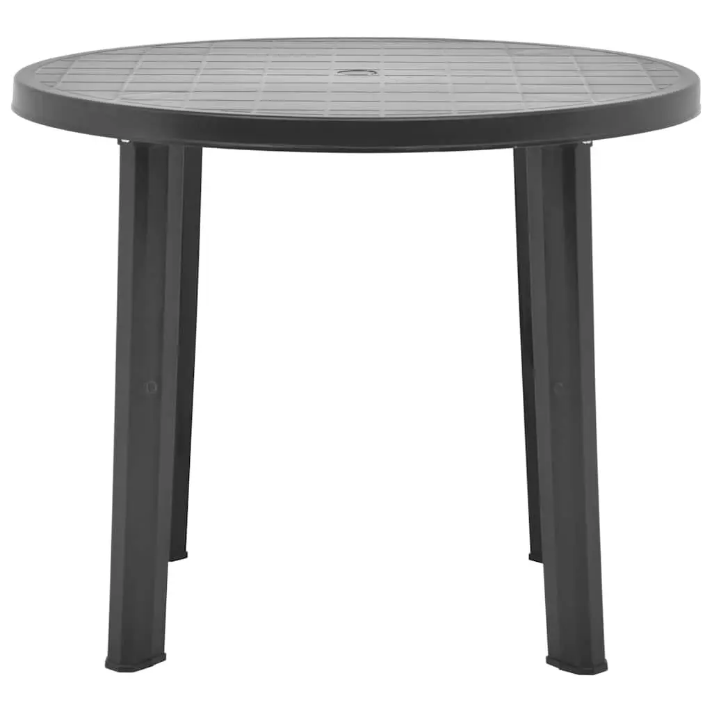 89cm Garden Table in Anthracite Plastic