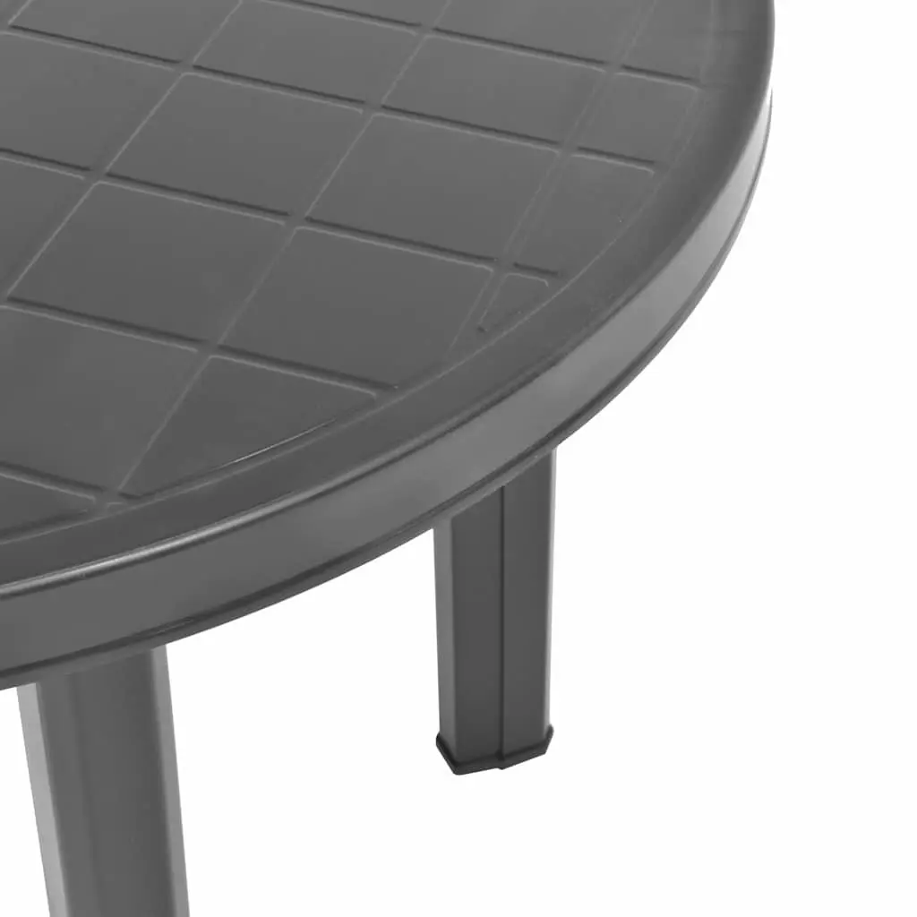 89cm Garden Table in Anthracite Plastic