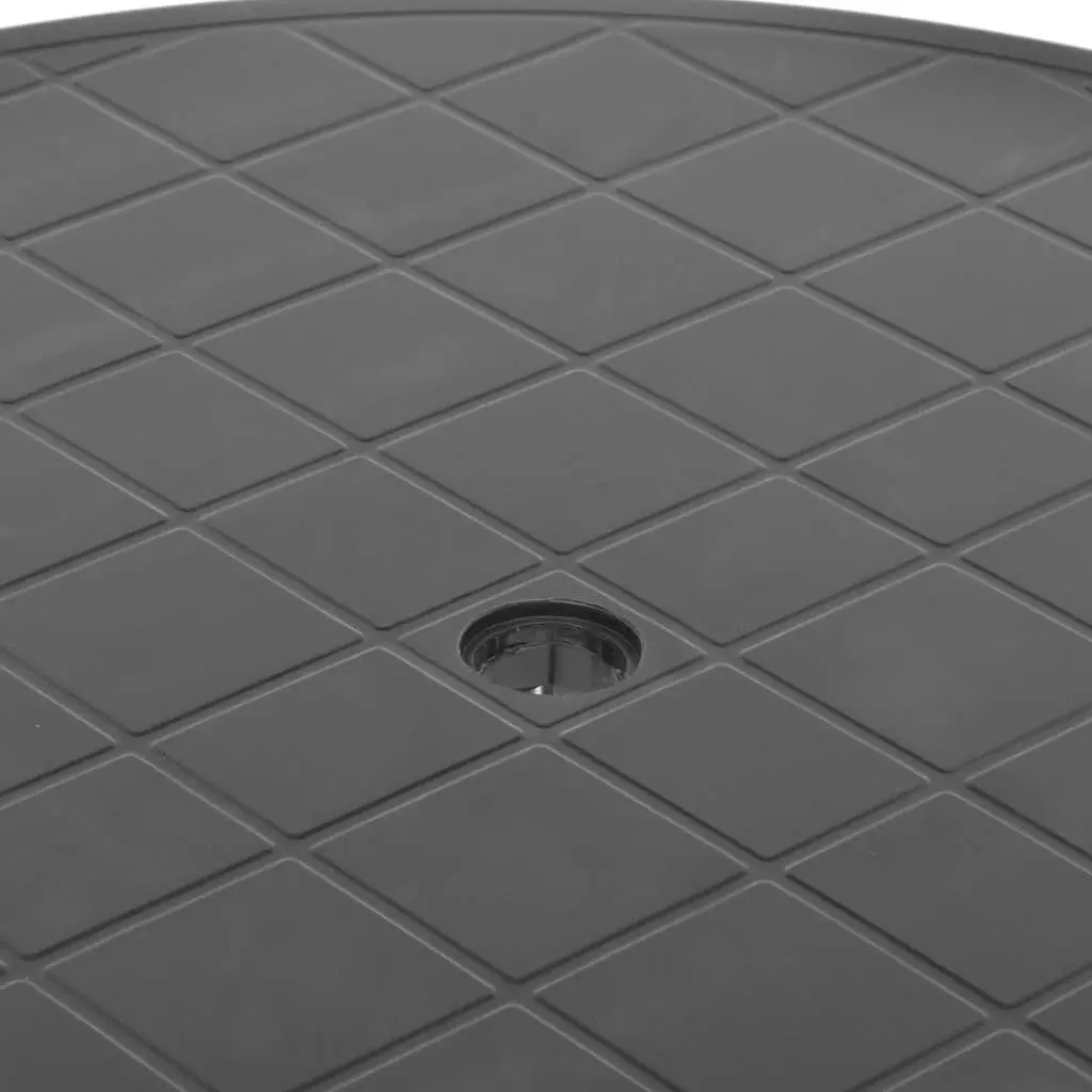 89cm Garden Table in Anthracite Plastic