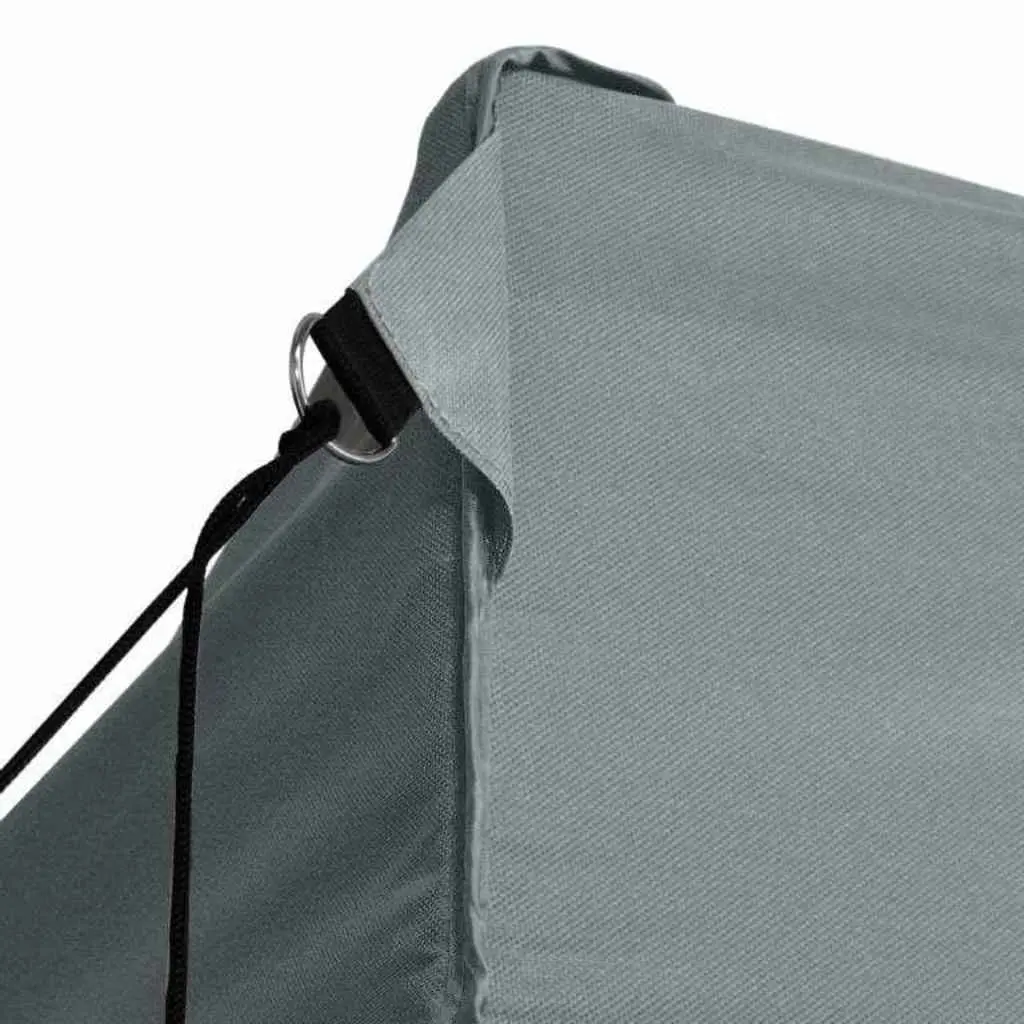 Folding Party Tent Anthracite 3x6m UV and Water Resistant Roof with 4 Sidewalls and Rust Resistant Steel Frame