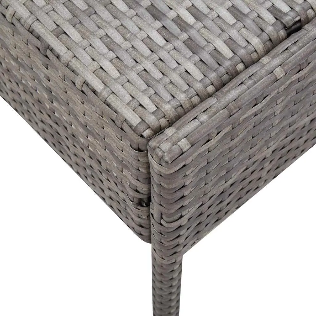 6 Piece Outdoor Lounge Set Modular Garden Patio Furniture Grey Rattan Cushions