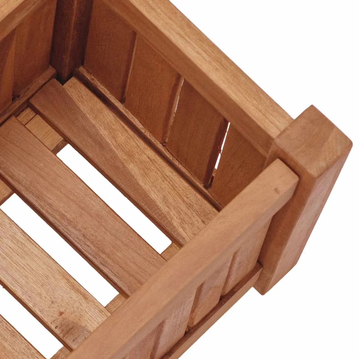 Raised Garden Bed Planter Brown 50x25x25 cm Solid Teak Wood Weather Resistant