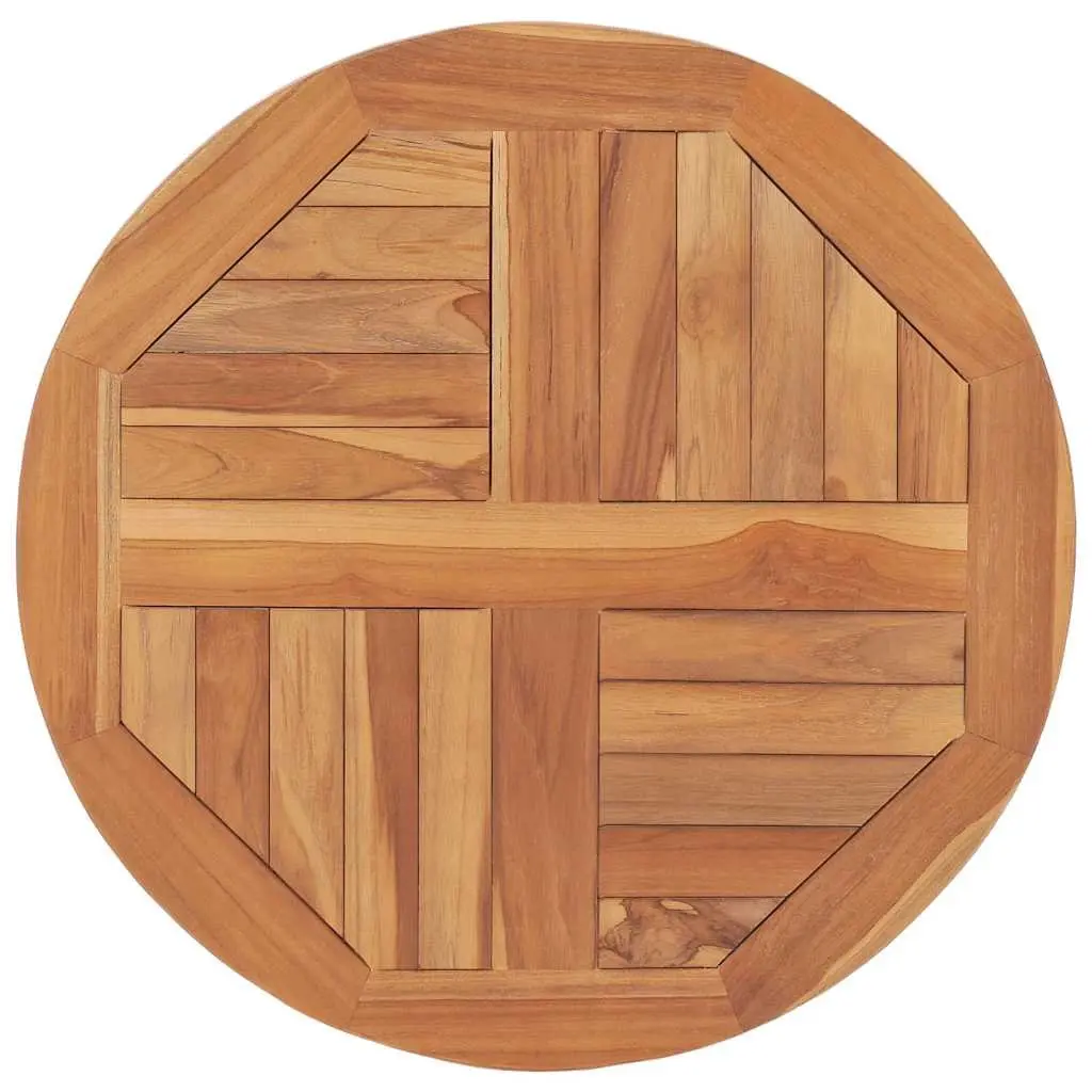 Round Solid Teak Wood Table Top 60cm Diameter Restaurant Cafe Dining Tabletop
