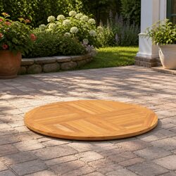 90cm Round Teak Table Top for Your Dining Experience