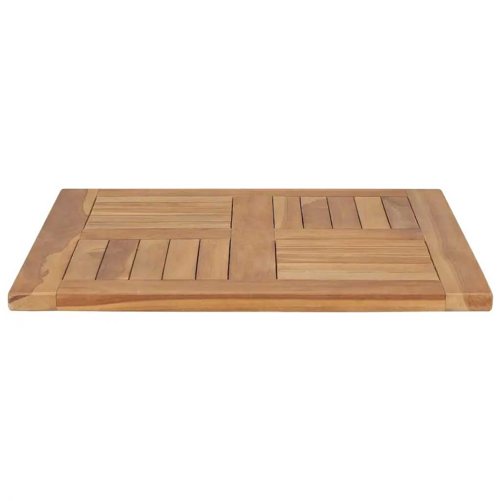 Solid Teak Wood Table Top Brown 60x60cm Smooth Sanded Durable Kitchen Dining Furniture