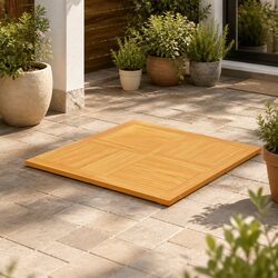 Concise Teak Wood Square Table Top – 90x90cm