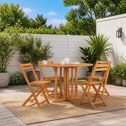 Compact and Durable Folding Butterfly Dining Table
