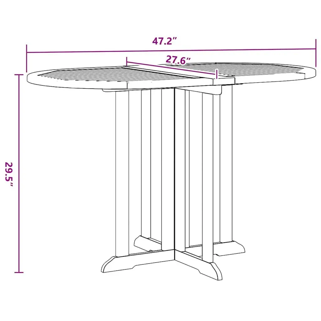 Folding Butterfly Dining Table