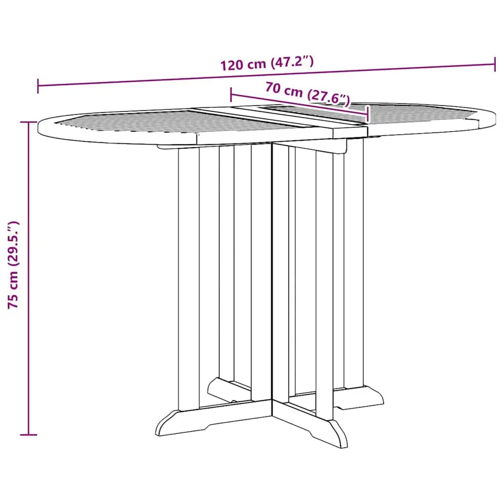 Folding Butterfly Dining Table