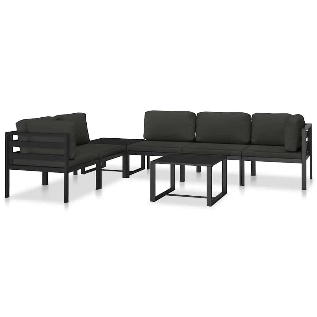 Outdoor Coffee Table Anthracite Modular Lightweight for Indoor and Garden Use