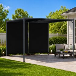 3x3m Pergola with Retractable Sliding Canopy