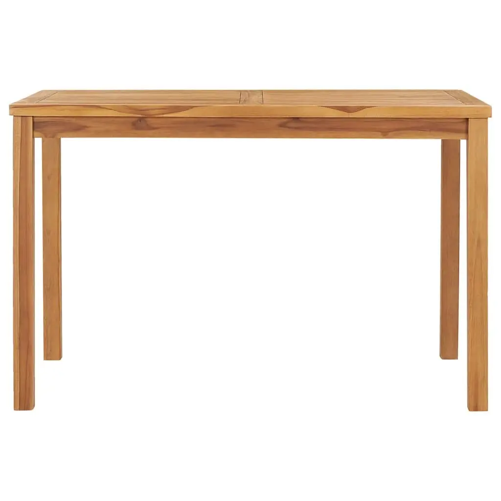 Teak Wood Dining Table Brown 120x70x77cm Solid Outdoor Furniture